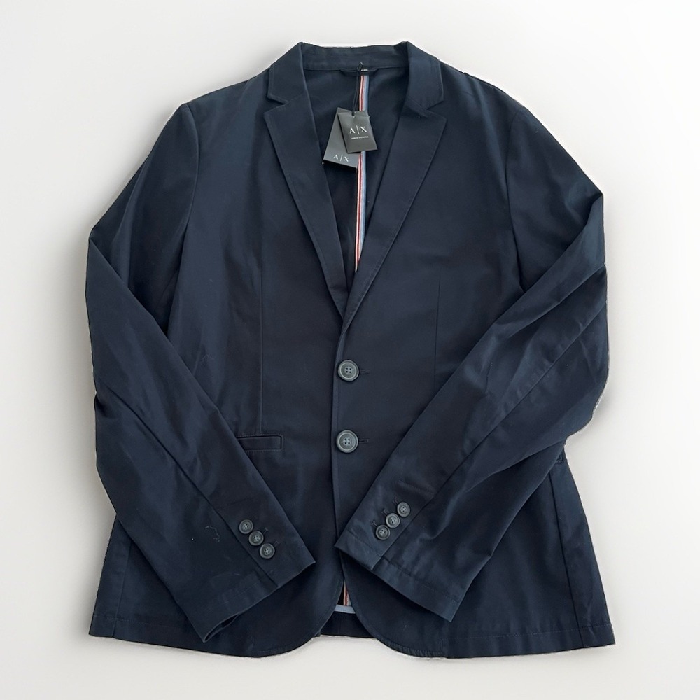 New Armani Exchange Men's Blue Blazer, Suit Jacket, Size 40
